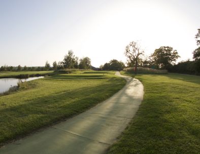 1st tee from fairway